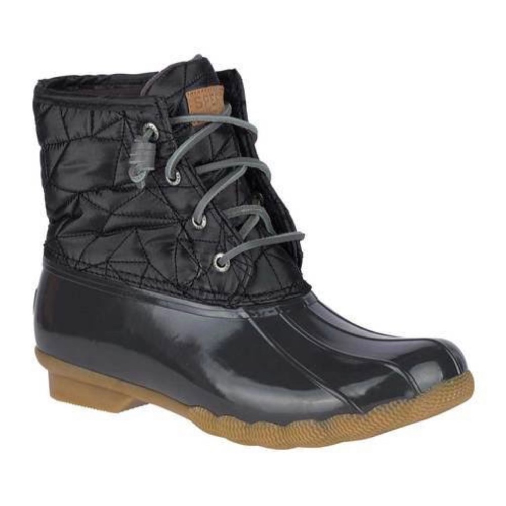 Sperry Women’s Quilted Nylon Top Sider Saltwater Duck Boots - Size 10